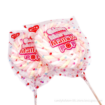 Yummy and delicious big marshmallow lollipop candy for Wholesale